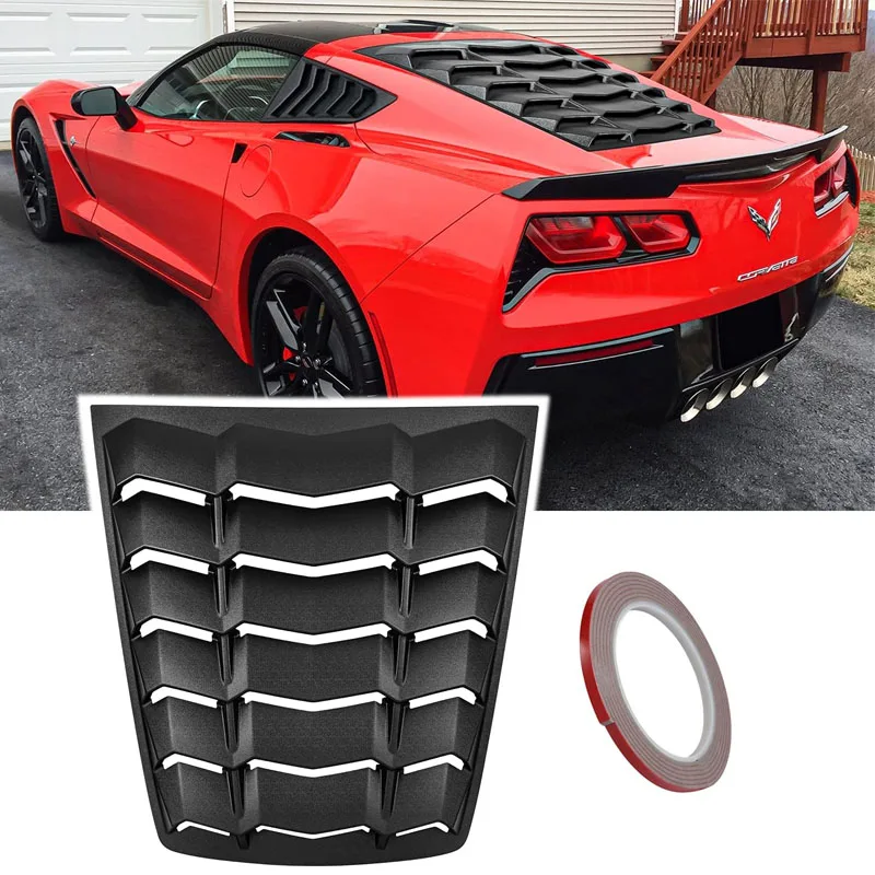 

Rear Window Louver Windshield Sunshade Cover for Corvette C7 Stingray Grand Sport Z51 Z06 ZR1 2014 - 2019 , ABS Matte Black