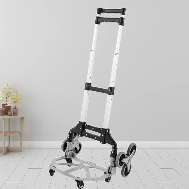 80Kg Heavy Duty Faltbare Rad Trolley Falten Lkw Barrow Warenkorb Reise Gepäck Warenkorb Tragbare Heimgebrauch Treppen Steigen