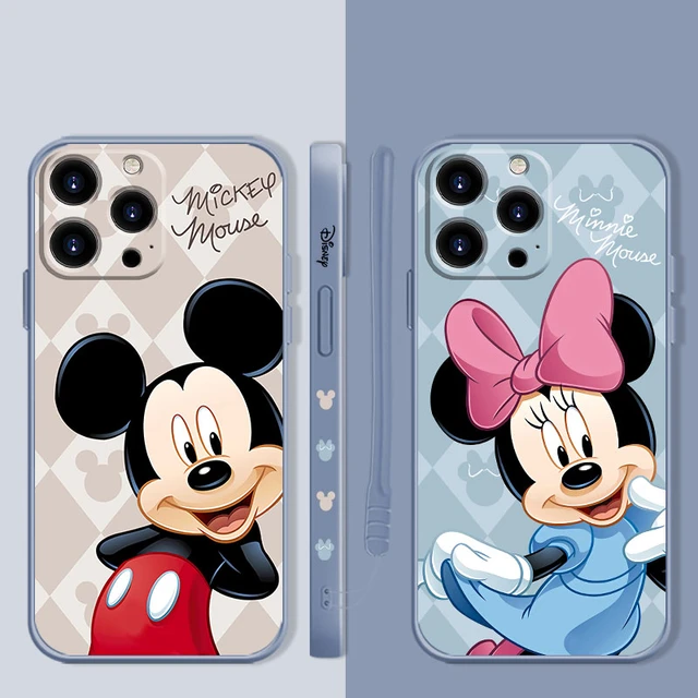 Mickey Mouse Iphone Case 14 Pro Max  Minnie Mouse Liquid Silicone Case -  Disney - Aliexpress