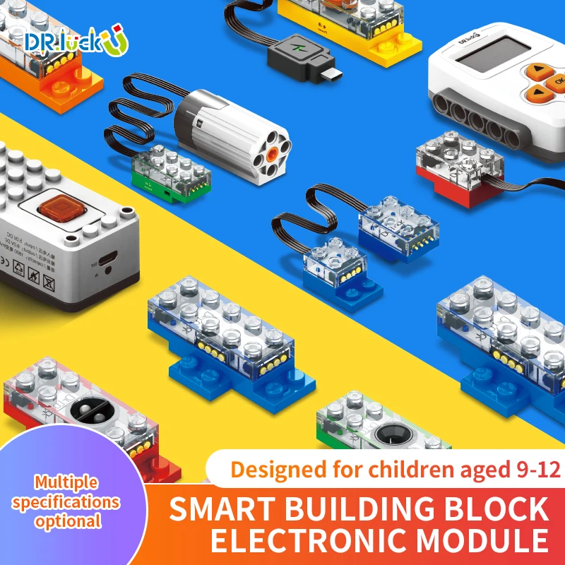 Hot Assembled Super Sport Car Small Bricks Compatible Building Block Toys Smart Technology Electronic Module Bricks Toy DIY Toys
