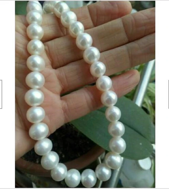 Buy Weishu AAA Premium Round 10MM White Freshwater Pearl Necklace for Women  of 20 Inch Princess Length Adjustable at Amazon.in