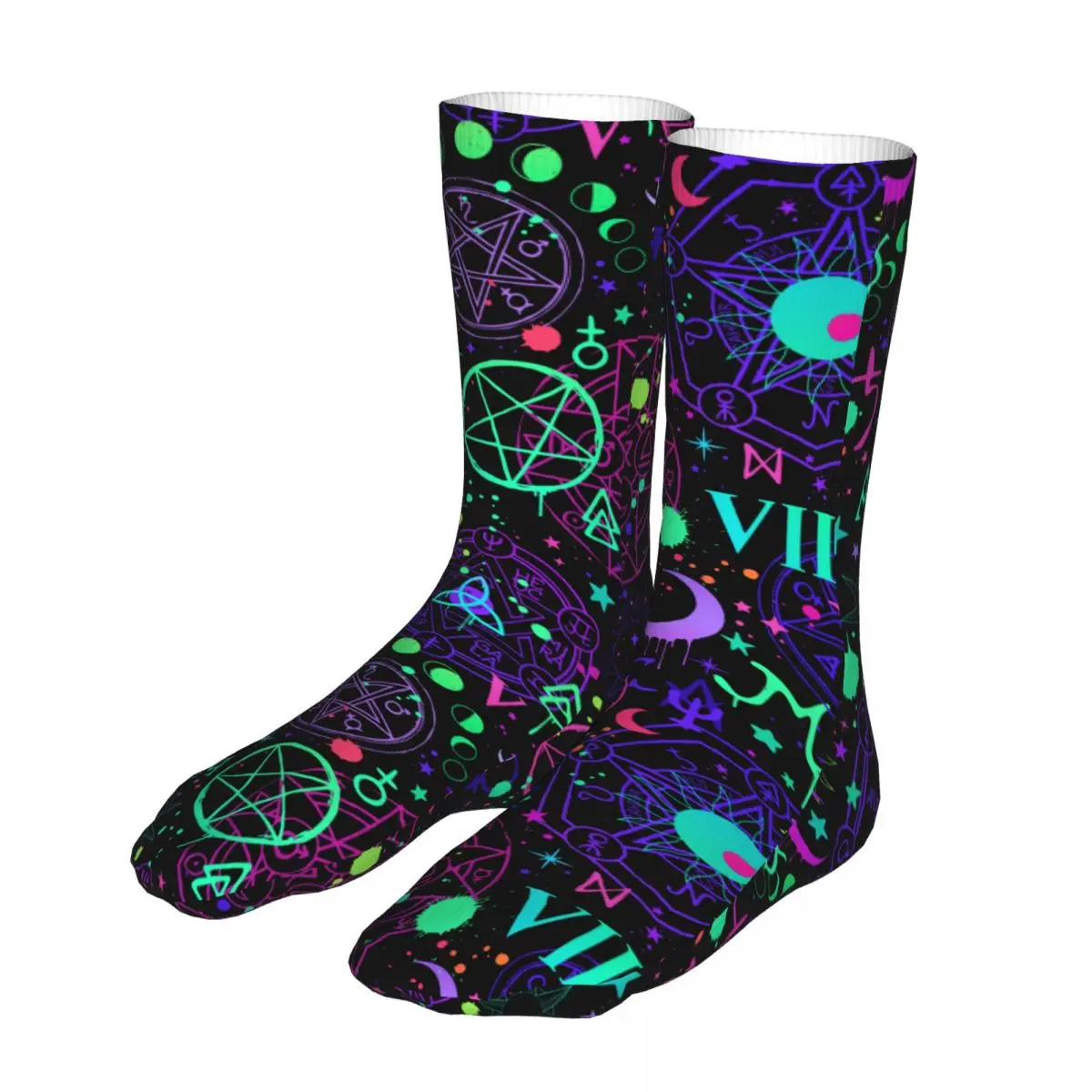 

Funny Magical Cosmic Signs Women Socks 2022 Men Cycling Sock