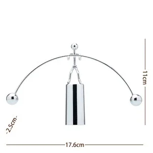 1Pcs Newton Pendulum Ball Men Iron Man Cradle Creative Balance Crafts Tumbler Kids Desk Toy Metal Home Decoration Accessories newtons cradle