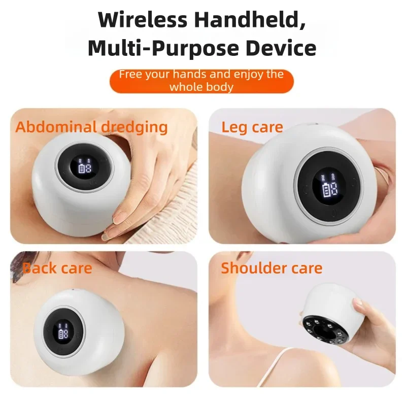 Electric Cupping Massager with Hot Compress for Body Relaxation
