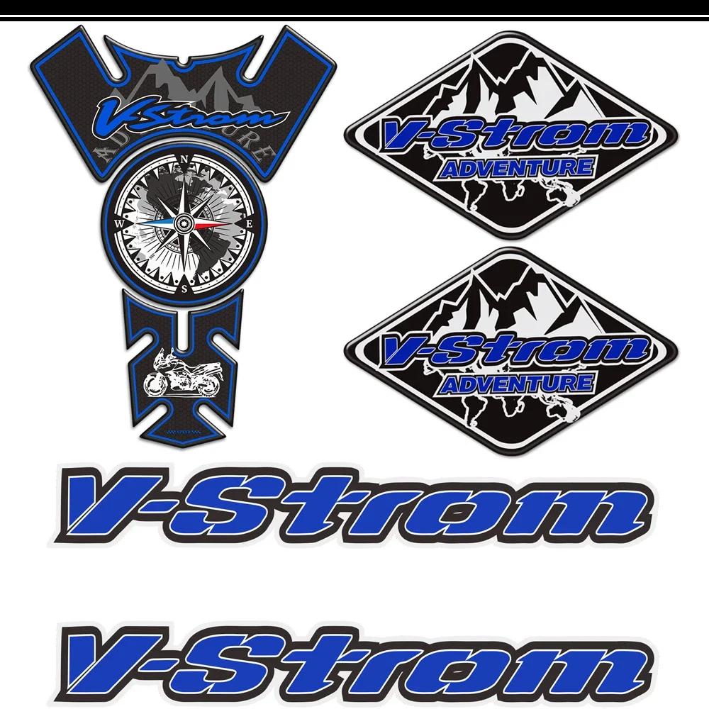 For Suzuki V-STROM V STROM DL 650 250 Protector Protection Motorcycle Stickers Tank Pad ADVENTURE VSTROM DL650 DL250 Sticker