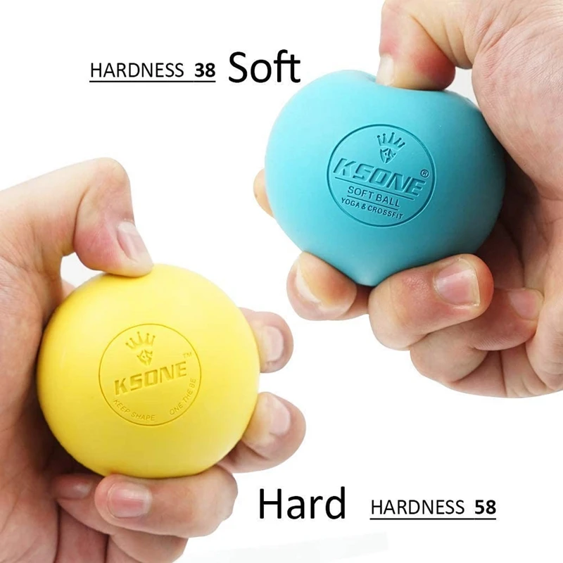 KSONE Lacrosse Massage Ball Set-Muscle Massage Roller-Deep Tissue Balls-Hard And Soft Ball Mini massage ball juggle balls set