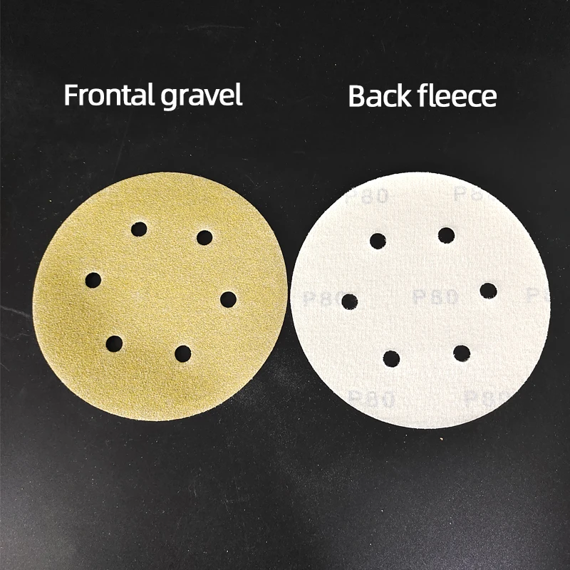 Sanding disc 6-Inch 6-hole Grinding Disc 150mm Hook and loop Drawn Auto Hardware Woodware Sanding Polishing Sandpaper 80-600 sanding discs