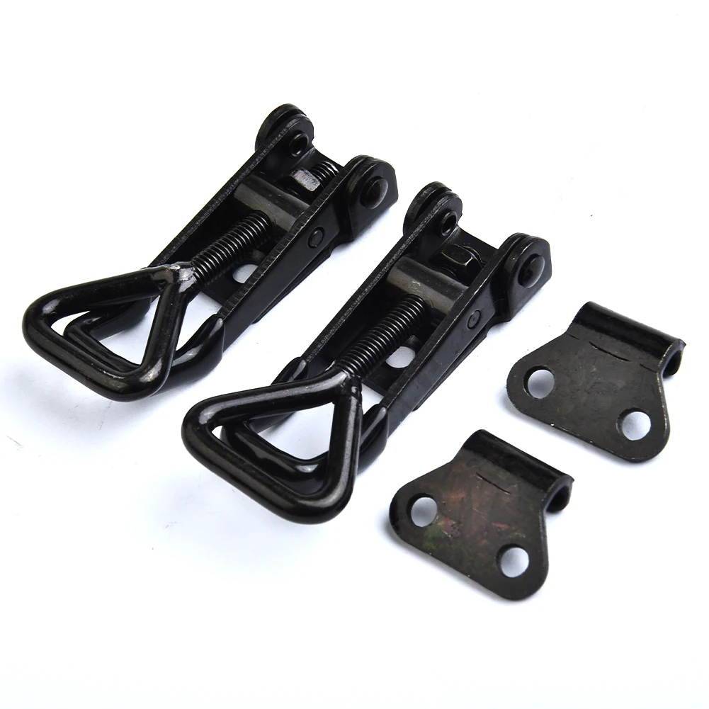 

4x Toggle Latch Catch Toggle Clamp Adjustable Cabinet Box Lever Handle Lock Hasp For Home Sliding Door Furniture Hardware Tool