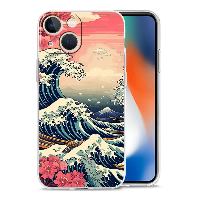 Fashionable Great Blue Wave Phone Case