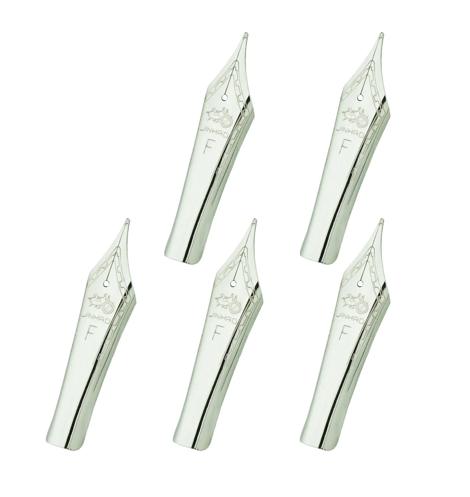 3PCS/ 5PCS Original Jinhao Fountain Pen Nibs #6 Nib Golden/Silver EF F M Size for Jinhao 100, 450, 159, 750, Double Dragon Pens