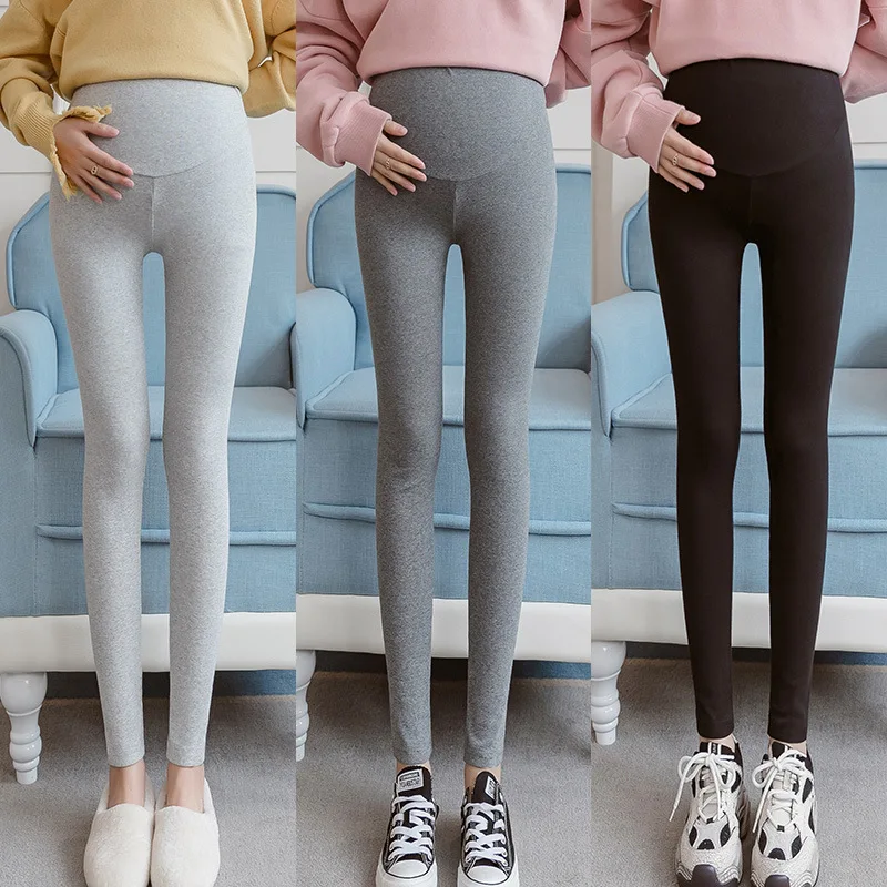 Schwangere Frauen Bodenbildung Hosen Mutterschaft Hohe Taille Strumpfhosen Hosen Frauen Bequeme Atmungsaktive Elastische Leggings Sommer – Detail 4