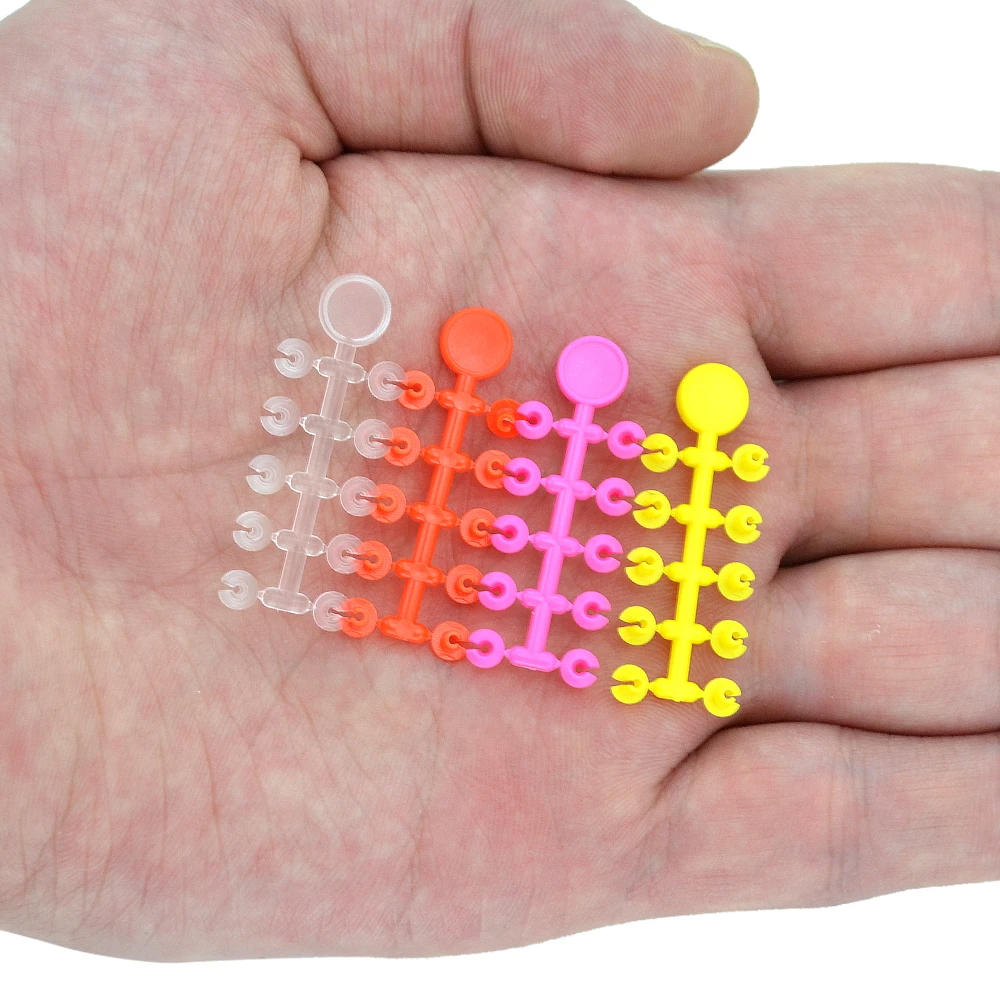 Description Picture 3 of item10 Cards Bait Floss Cap Bait Stop Beads For Carp Fishing Boilie Baits Fishing Terminal Tackle AH170