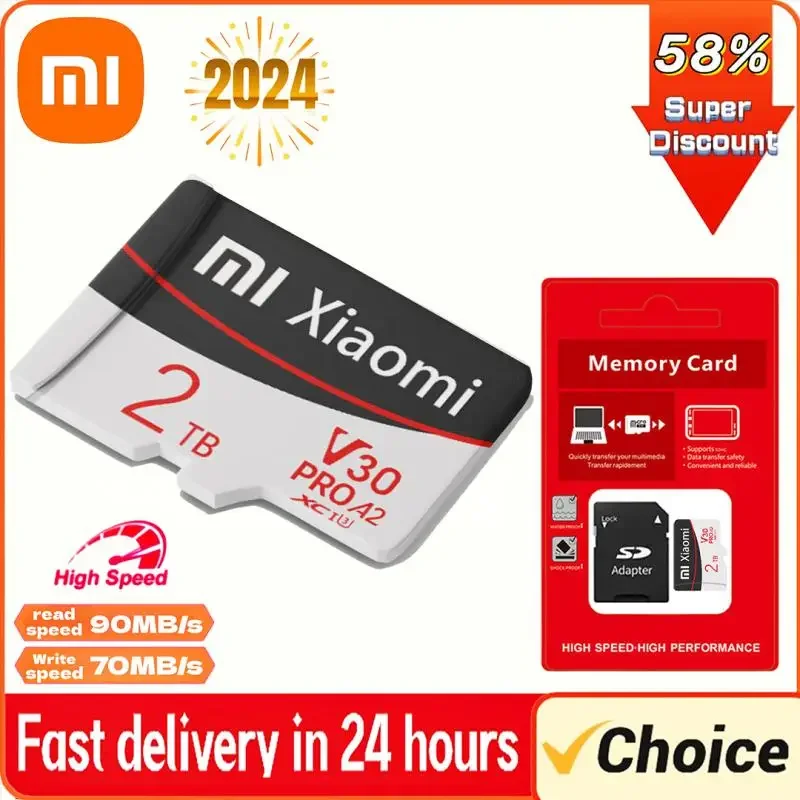 Xiaomi Memory Sd Card 128Gb 256Gb 512Gb High Speed Class10 Sd/Tf Flash Card Per Smartphone Table Pc Camera Flash Mini Sd Card