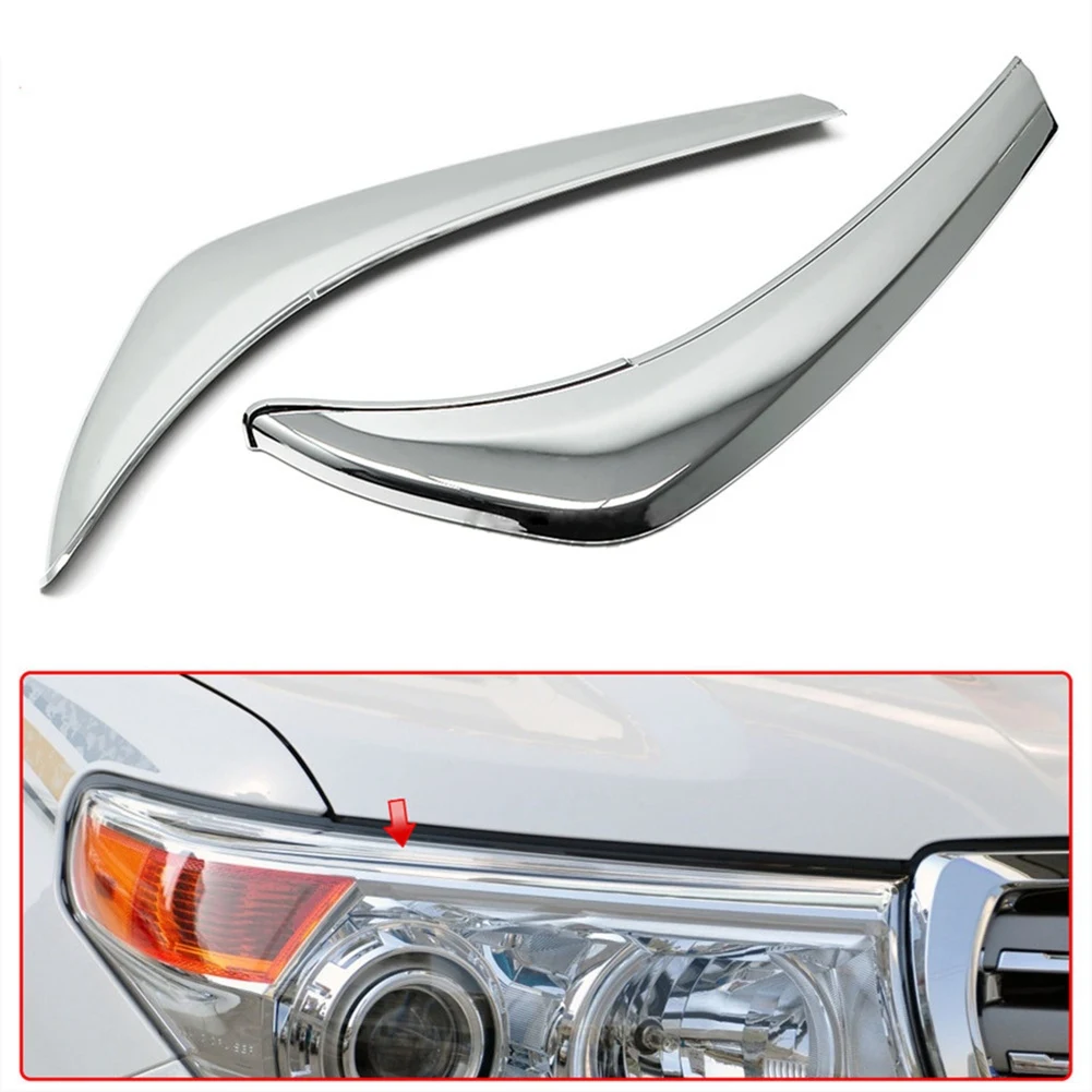 

Накладки на автомобильные фары декоративные аксессуары для Toyota Land Cruiser 200 2012-2015