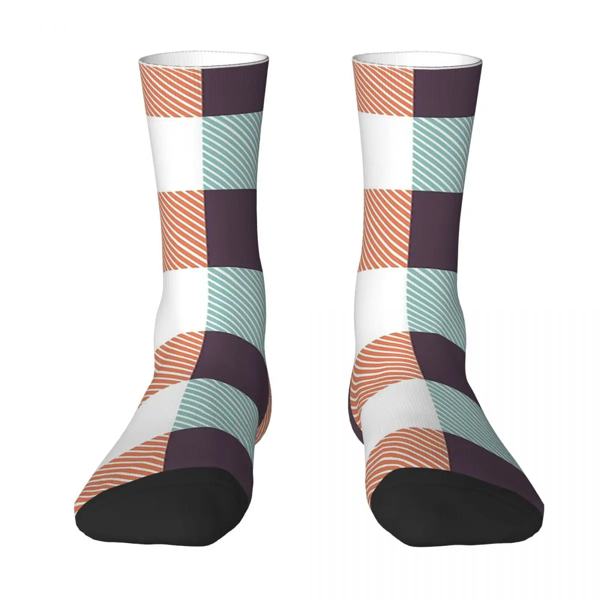 

Colorful Plaid Pattern 1 Lattice Unisex Winter Socks Windproof Happy Socks street style Crazy Sock