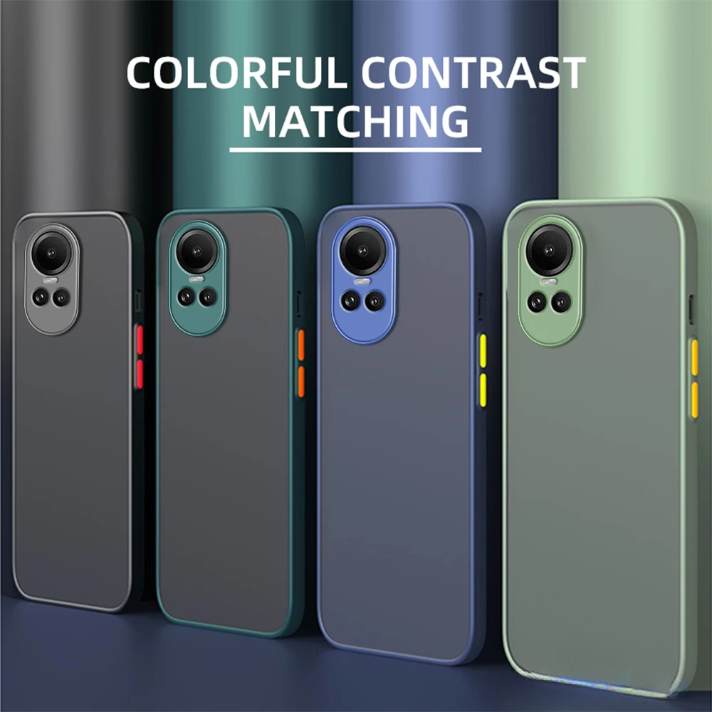 Custodia Militare 360 Gradi Trasparente XINYEXIN Cover Per Oppo Reno 8 Lite, Custodia Protettiva Antiurto 360 Custodia Militare Oppo Reno 8 Lite