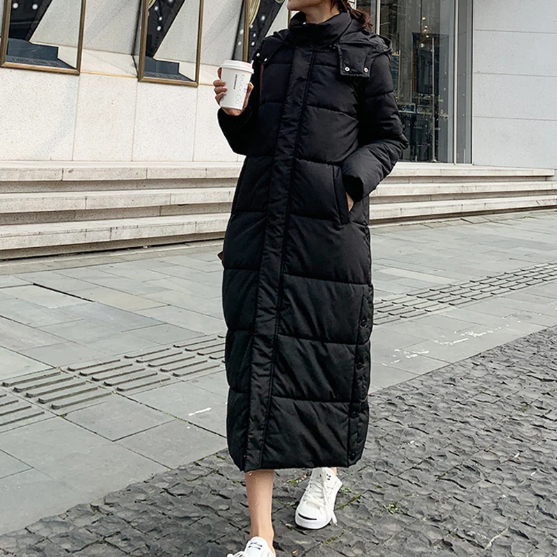 Down Parka Coat Extra Maxi Long Winter 