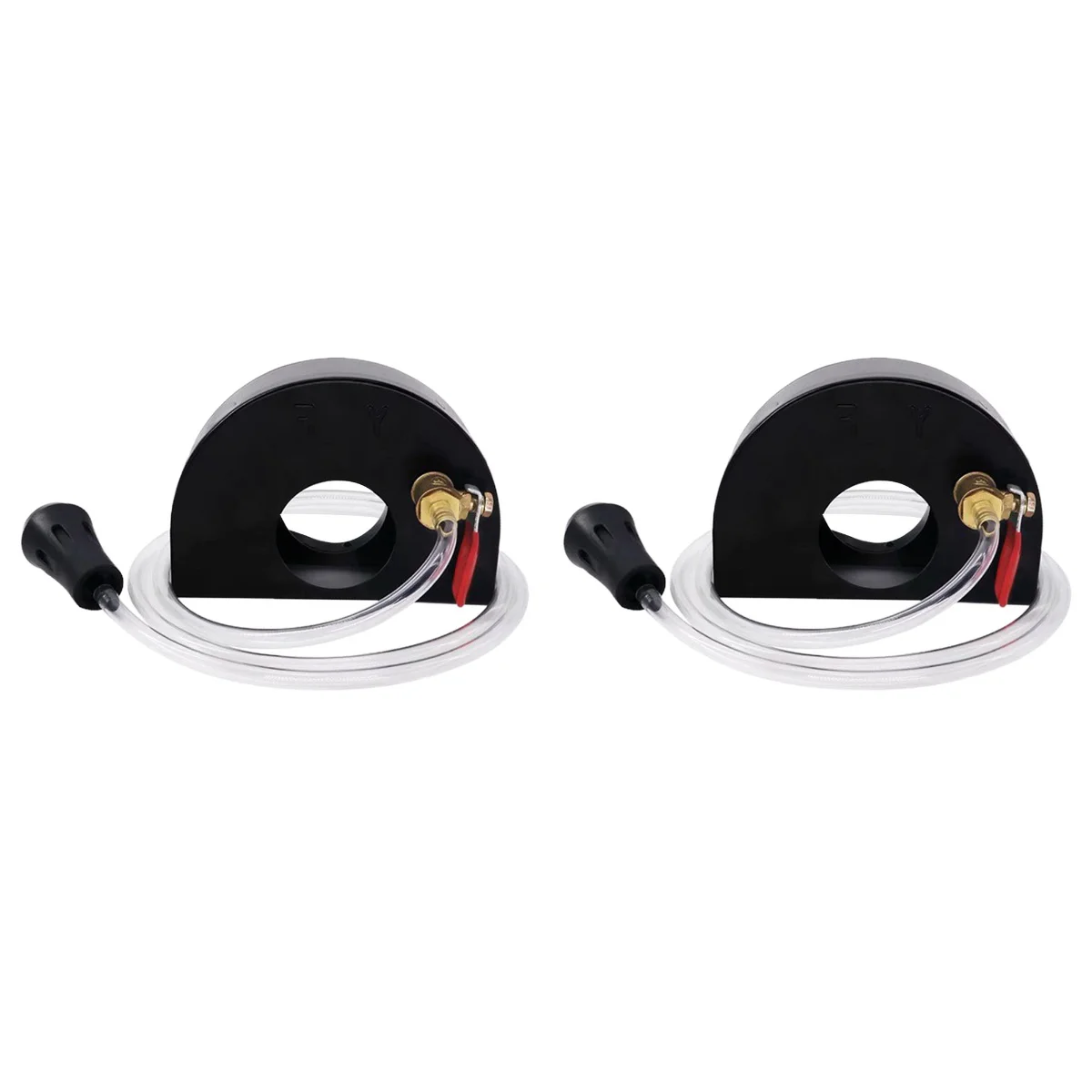 

2 pcs Angle Grinder Add Water Dustproof Cover Grinding Wheel Cover Protective Cover Power Tool Accessories (Black White)