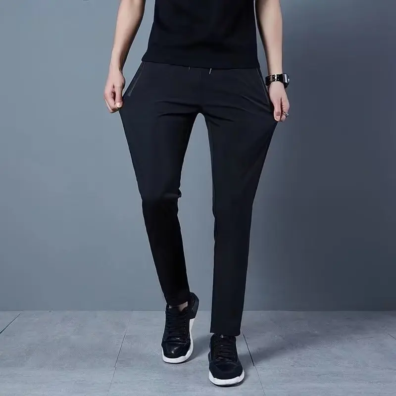 Men's Casual Pants Business Stretch Slim Fit Elastic Waist Jogger Casual pants