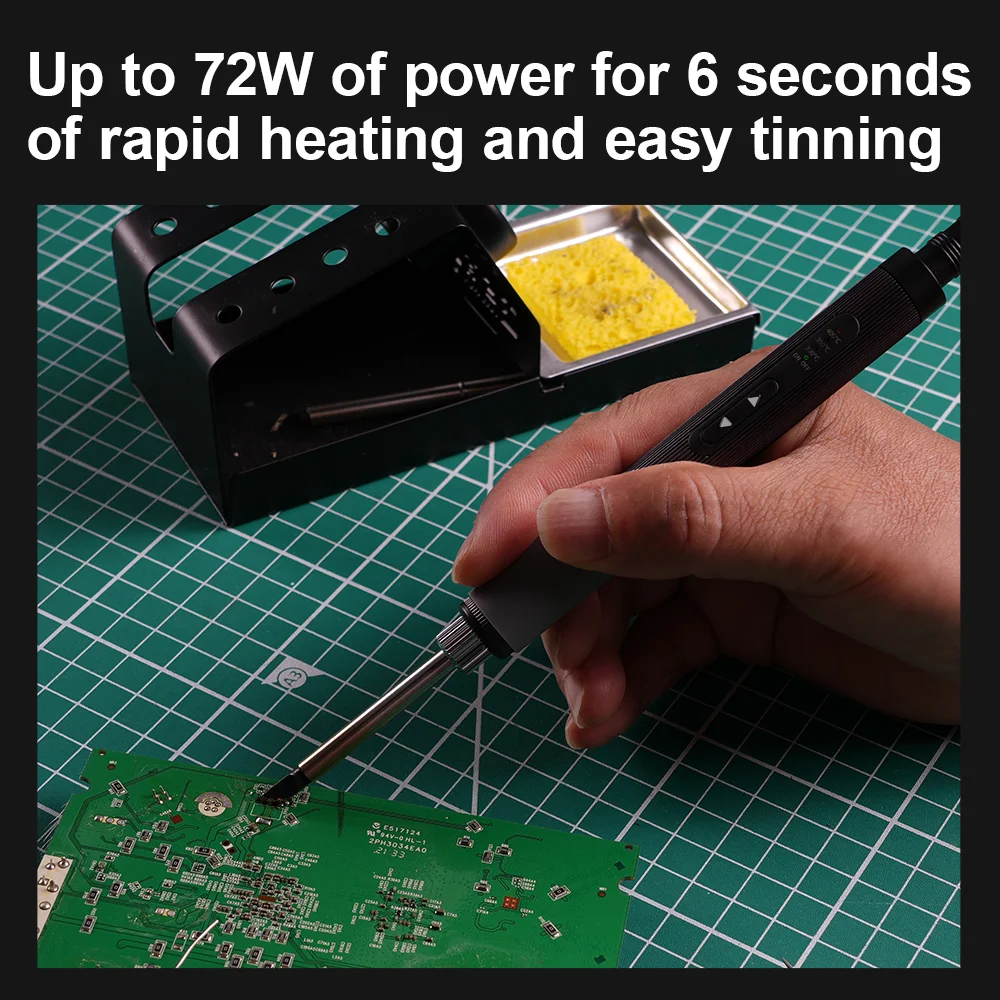 Portable Electric Soldering Iron with Ceramic Heater – Ideal for Welding, Rework, and Repair Tasks