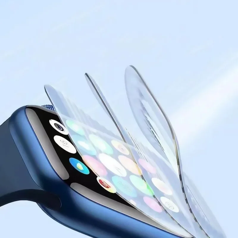 Protector Film for Apple Watch 44mm 45mm 40mm 41mm 49mm 42 38mm Curved Screen Protectors iwatch series 8 7 SE 9 Ultra 10 42/46MM screen protector