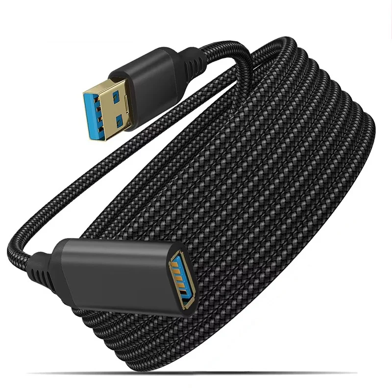 Nylon Braided High-Speed USB 3.0 Extension Cable - Male to Female (Multiple Lengths Available)