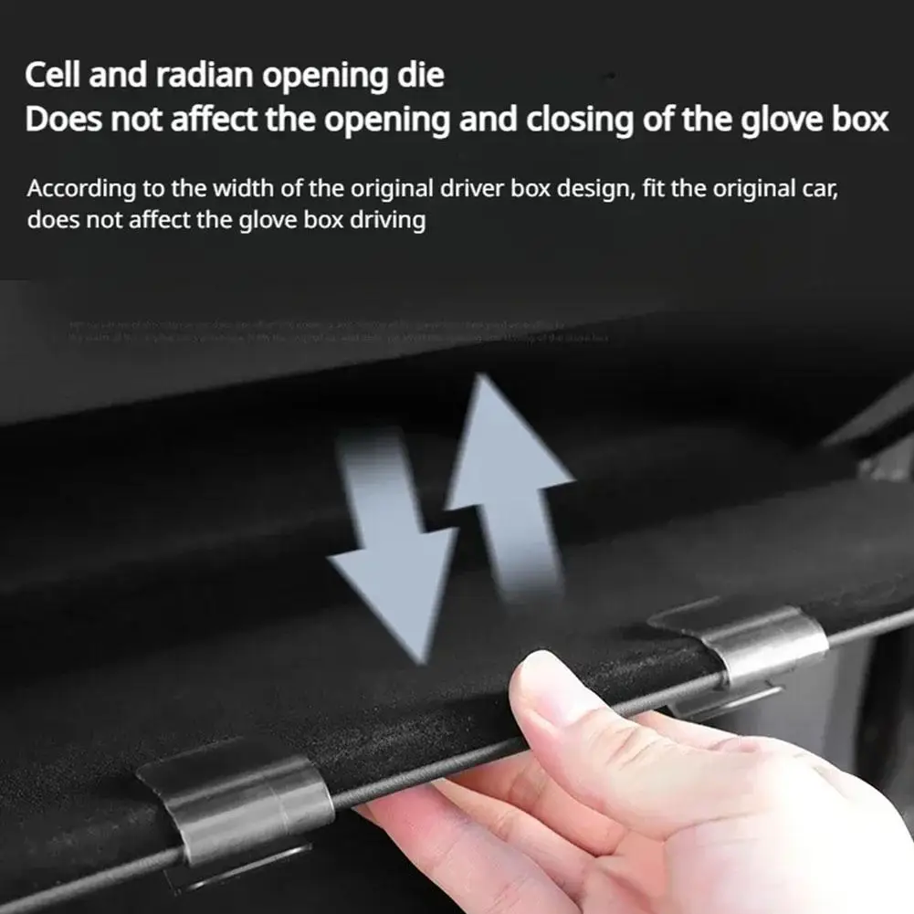 

Universal Car Passenger Glove Box Hooks for Tesla / Y Bag Key Storage Holder Fastener Clip Auto Interior Accessories V9Z6