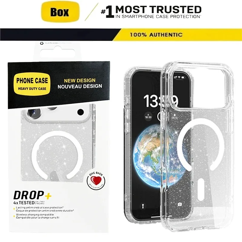 Transparent Flash Military Grade Defender Armor Case - Anti-Drop Back Cover