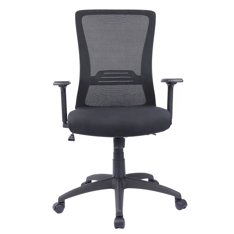 

Wholesale Quality Ergonomic Staff Black Mesh Office Chair with Caster Wheel