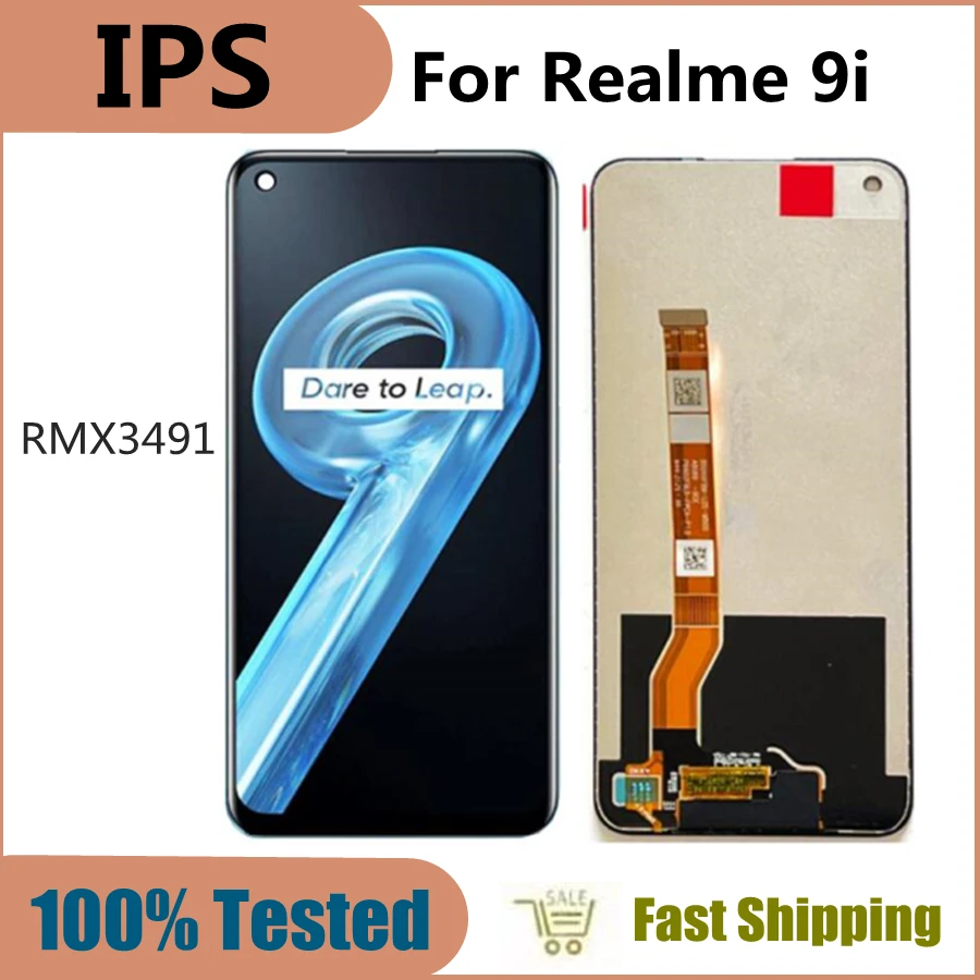 

6.6" 100% Tested For Realme 9i RMX3491 LCD Display Touch Screen Digitizer Assembly For Realme 9i LCD Complete Screen