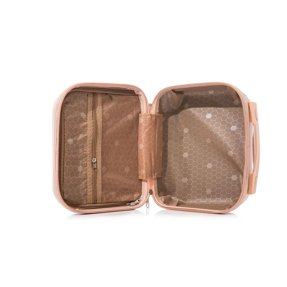 Storage Toiletry Box Solid Color Suitcase Mini Luggage Travel Organizer Makeup Case Zipper Luggage Square Box