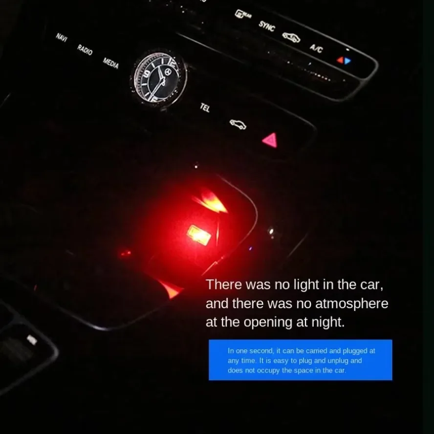 รูปสินค้า USB LED Night Light 5 โหมด ตกแต่งรถ