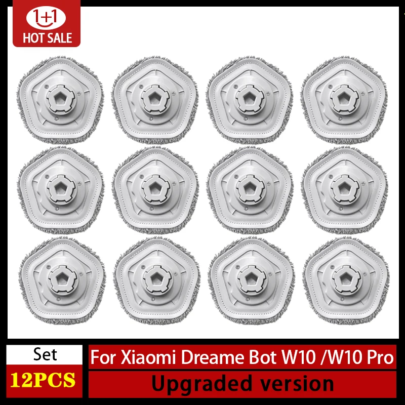 걸레 패드 Dreame Bot W10 액세서리 로봇 진공 청소기 Dreame W10 Pro 진공 자체 청소 및 걸레 걸레 천 교체 부품