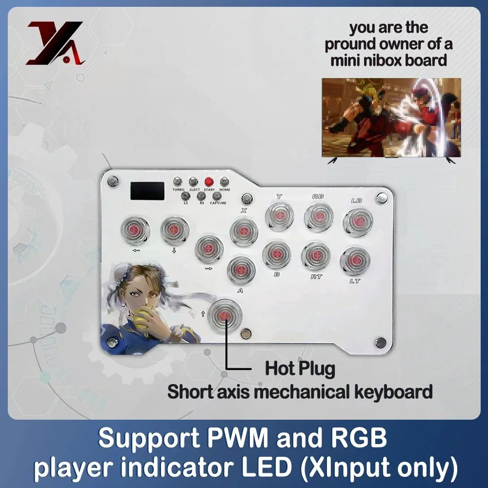 Controller Joystick Arcade Hitbox, Joystick, Street Fight Sticks Per Pc, Ps3, Ps4, Switch Fighting Game, Tastiera Arcade