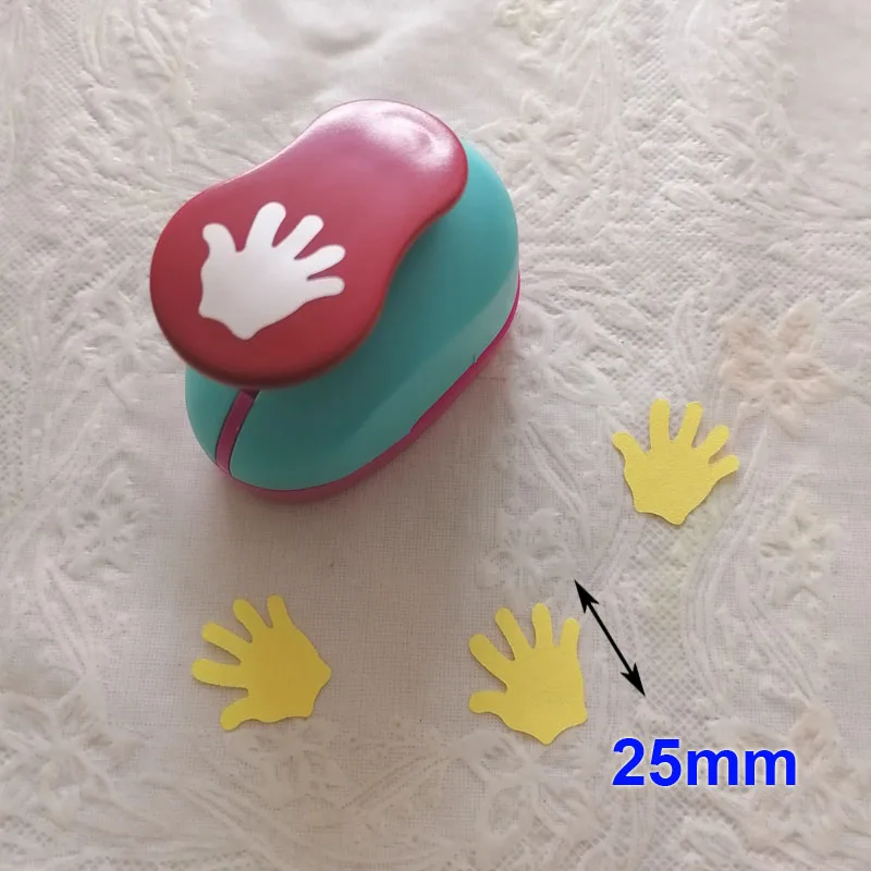 

1pc 1" 25mm Hand Palm Hole Punch Craft Paper Cutter Scrapbooking School Children EVA Design Cutting Machine Card Making