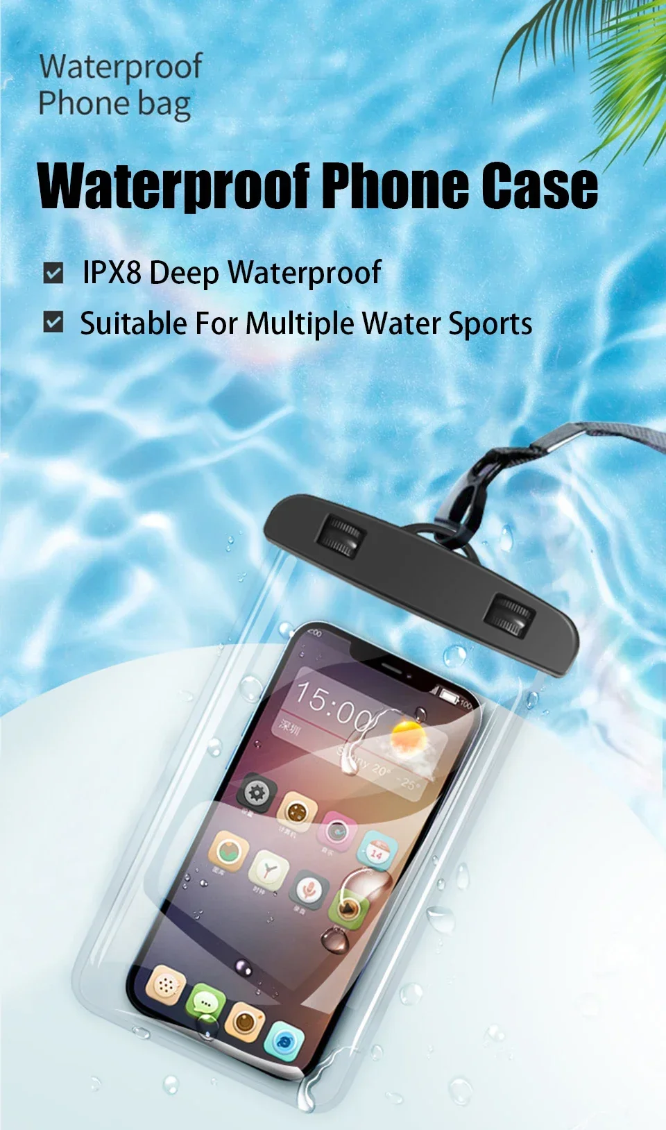 iPhone Floating Waterproof Case For iPhone 11-14 Pro Max