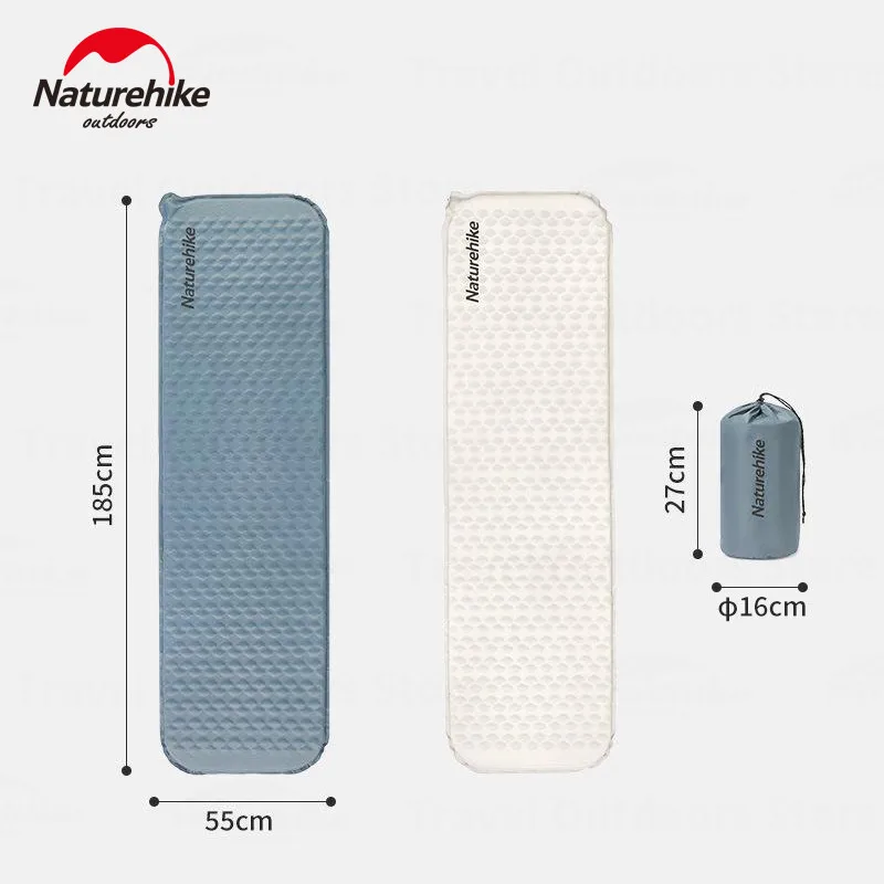 Naturehike Ultralight 490g Single Automatic Inflatable Air Mat Moistureproof Portable Waterproof Camping Mattress Sleeping Pad inflatable mattress,camping mattress