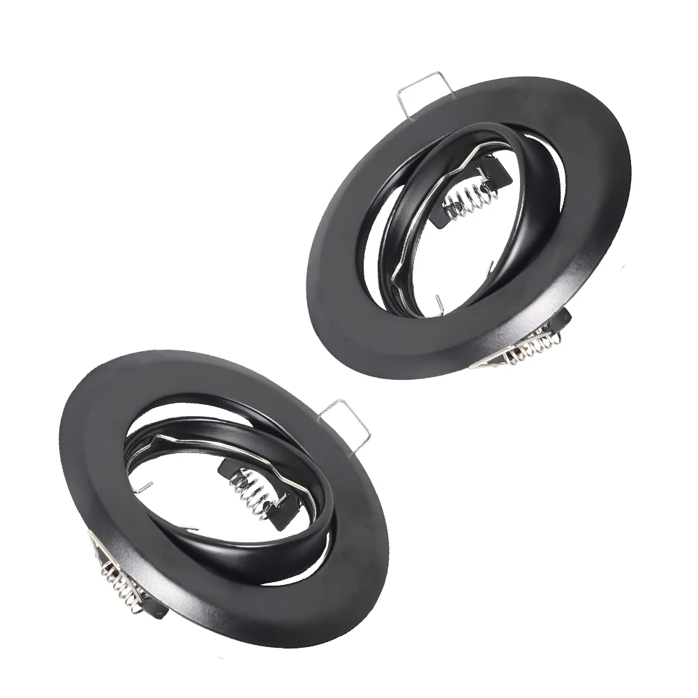 10pcs Recessed LED Ceiling Frame Single Ring Suit GU10/MR16 Downlight Bracket Holder Fixtures Spotlight Fitting