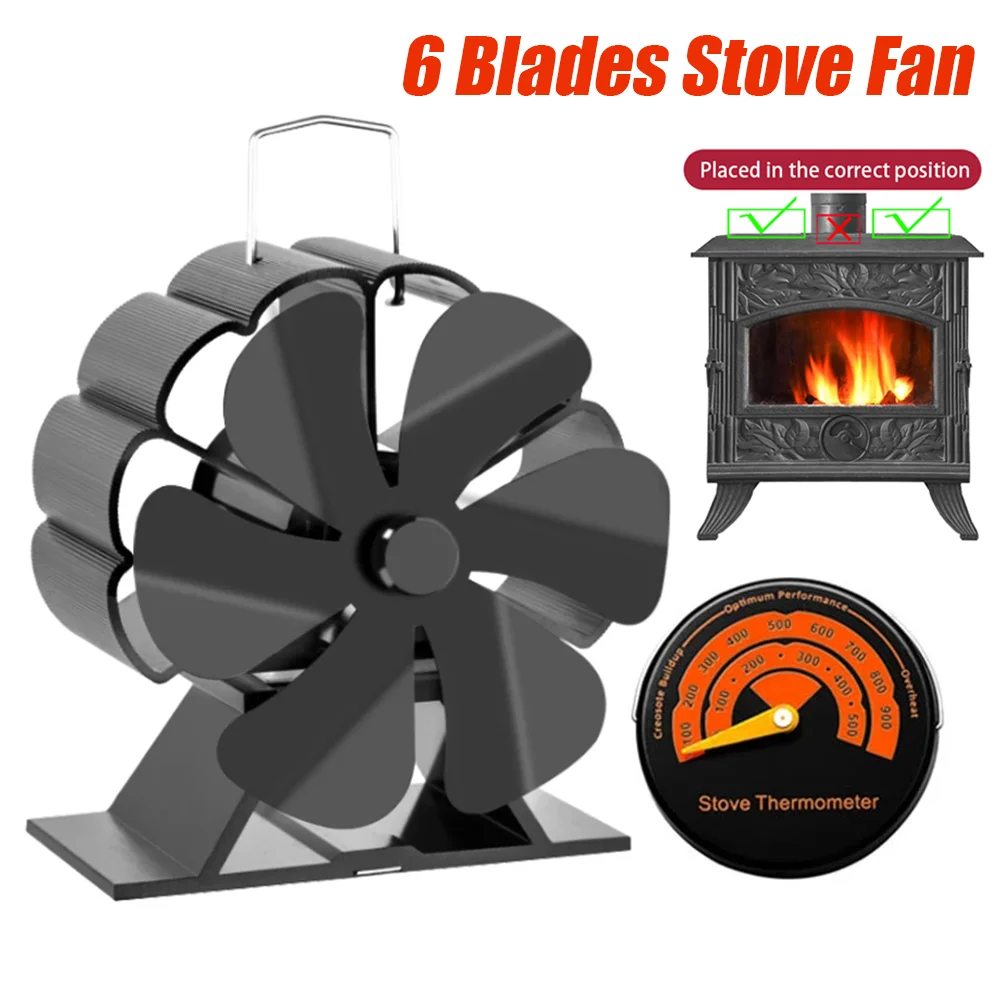 Mini Fireplace Fan Heat Powered Stove Fan Magnetic NO Electricity Required  Log Wood Burner Eco Quiet Fan Efficient Heat Distribu - AliExpress