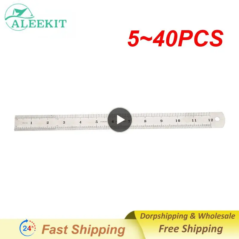 

Линейка из нержавеющей стали, 5-40 шт., 15 см, 6 дюймов