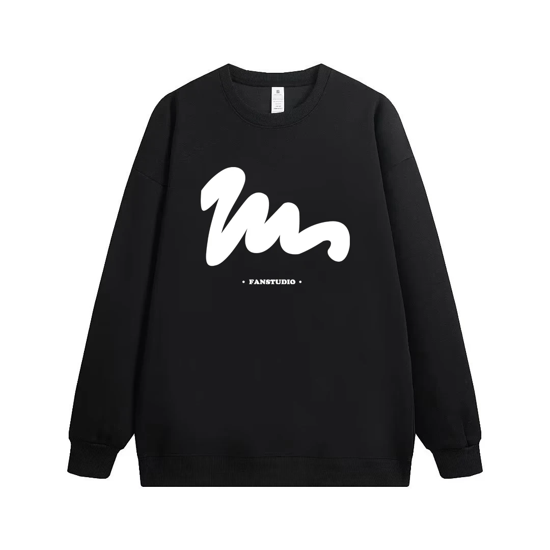 

W Men's Sweatshirt Korean Harajuku High Street Printed Sportswear High Quality Men's Clothing Cotton Long Sleeved T-shirt 2023