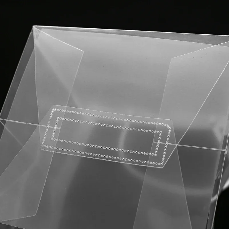 10pcs PVC Transparent Portable Flower Packaging Bag Square Trapezoid Handle Festival Gift Plastic Waterproof Storage Pack Bags 3
