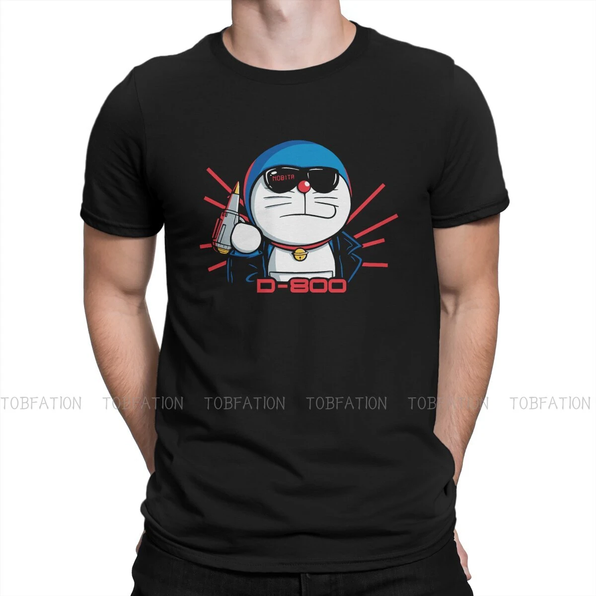 D-800 Round Collar Tshirt Doraemon Cartoon Pure Cotton Classic T Shirt Men  Tops New Design Big Sale - T-shirts - AliExpress