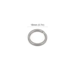 Titanium Alloy Ring Keychain Carabiner with EDC Buckle (18mm)