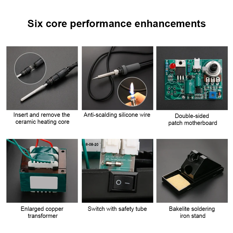 Constant Temperature Soldering Iron Soldering Pen Internal Heating Type Industrial Grade Station