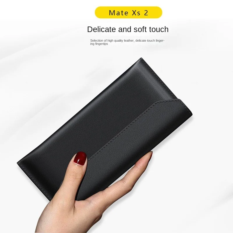 Genuine Leather Magnetic Pouch Case for Huawei Mate XS 2 Protective Bag Cover for Huawei Mate XS2
