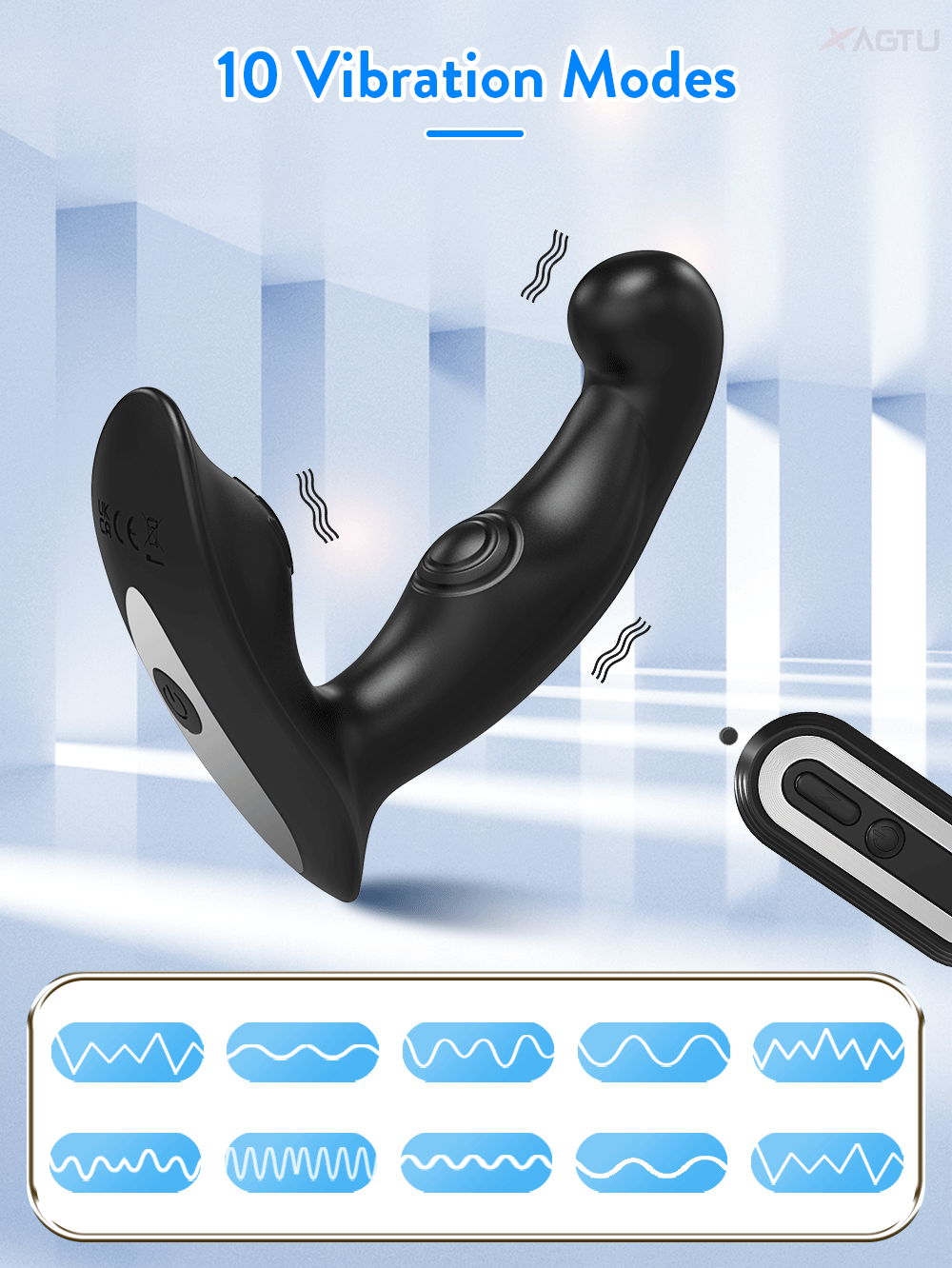 Vibrating Butt Plug Anal Vibrator With Wireless Remote Control_voghion.com