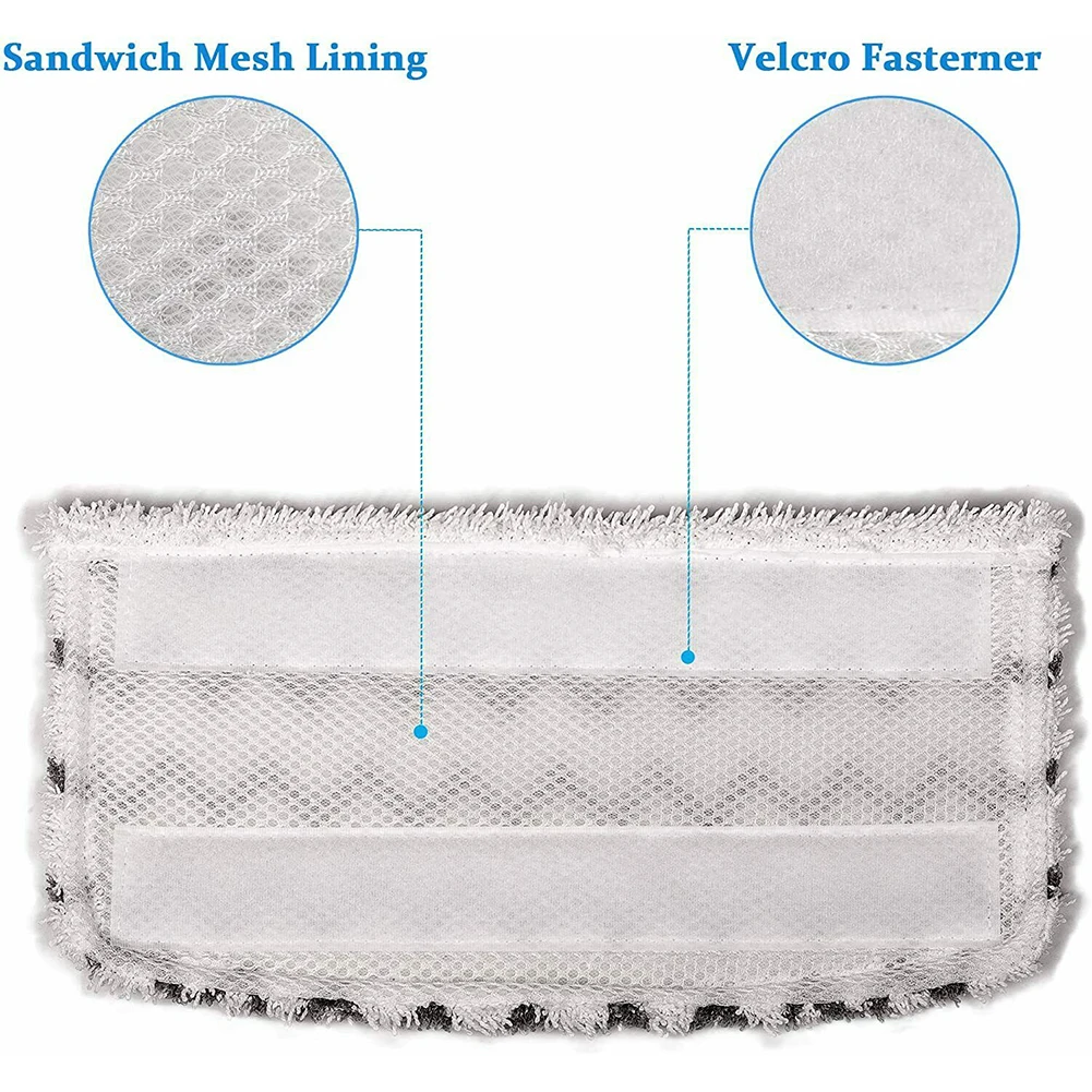 6/8 Pack Microfiber Cleaning Pads Compatible with Black&Decker Steam Mops  SM1600 SM1610 SM1620 SM1630 HSMC1321 Mop Refills - AliExpress