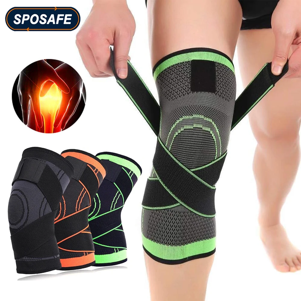 1/2PCS Sport Knee Support Compression Sleeves Joint Pain Arthritis Relief  Running Fitness Elastic Wrap Brace Knee Pad Men Women - AliExpress