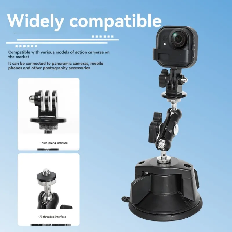 Insta360 Go 울트라 카메라용 N05R 차량용 흡착 컵 마운트 - 차량 녹화를 위한 안전한 홀더